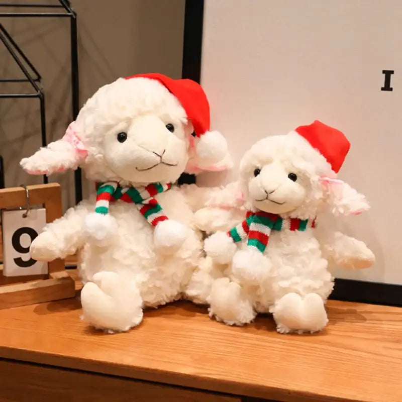 peluche mouton blanc