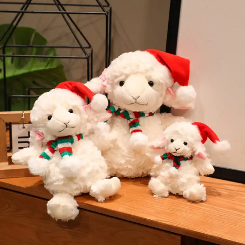 peluche mouton blanc
