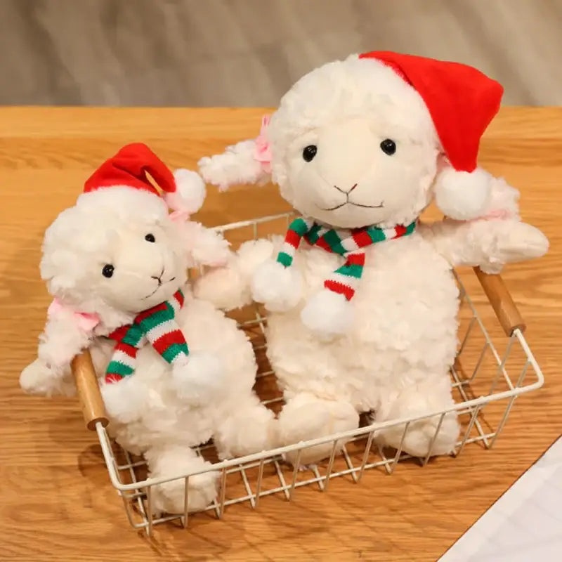 peluche mouton blanc