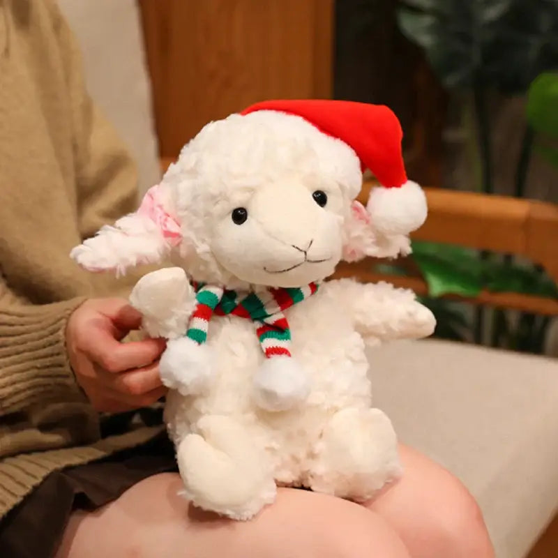 peluche mouton blanc