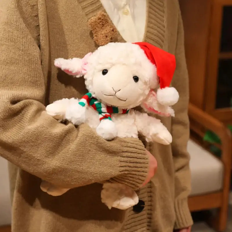 peluche mouton blanc