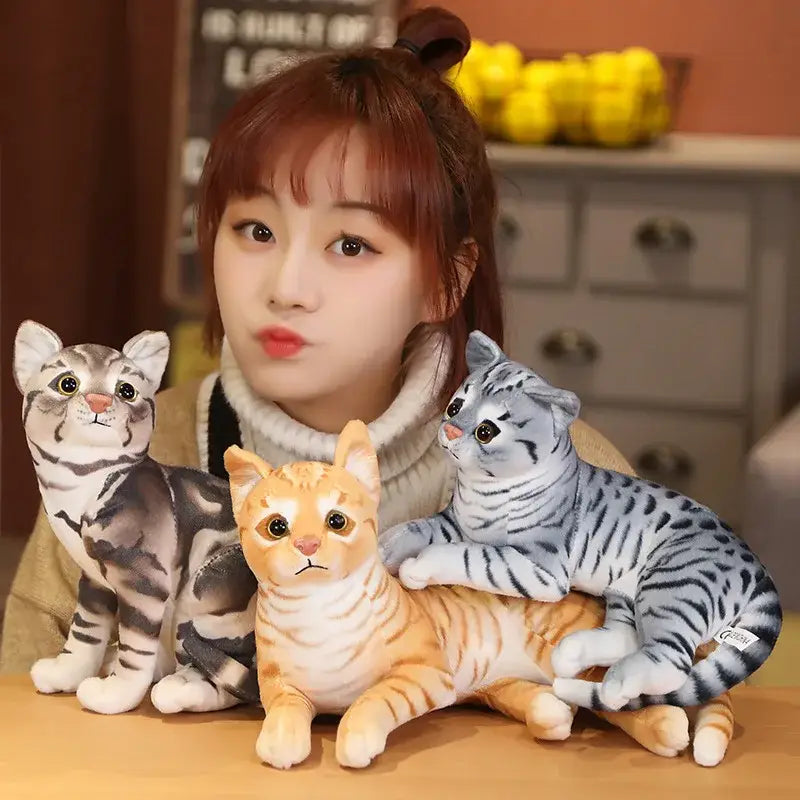 peluche chat réaliste