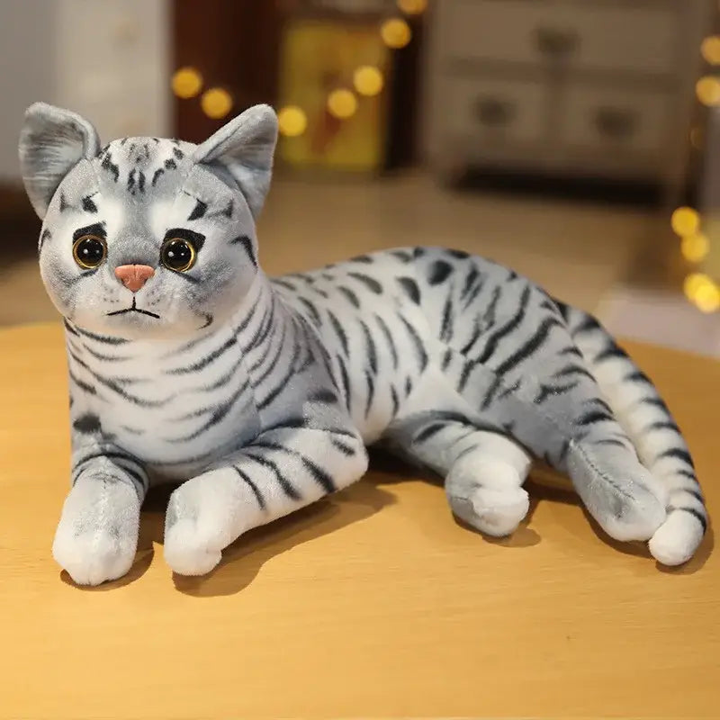 peluche chat réaliste