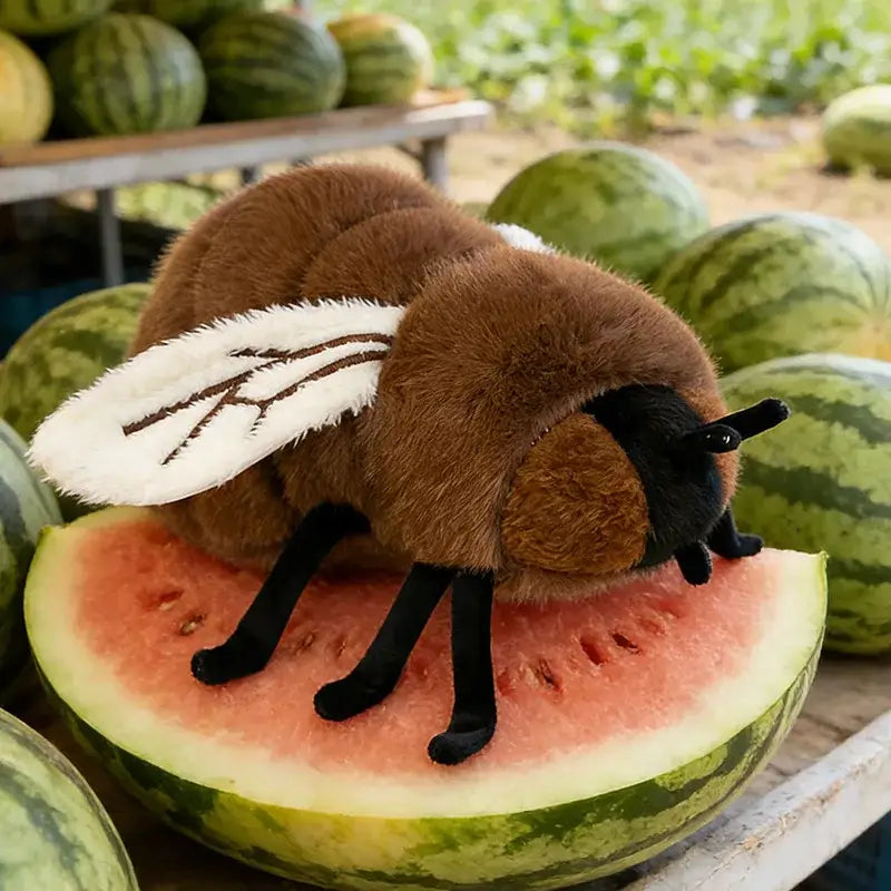 mouche en peluche