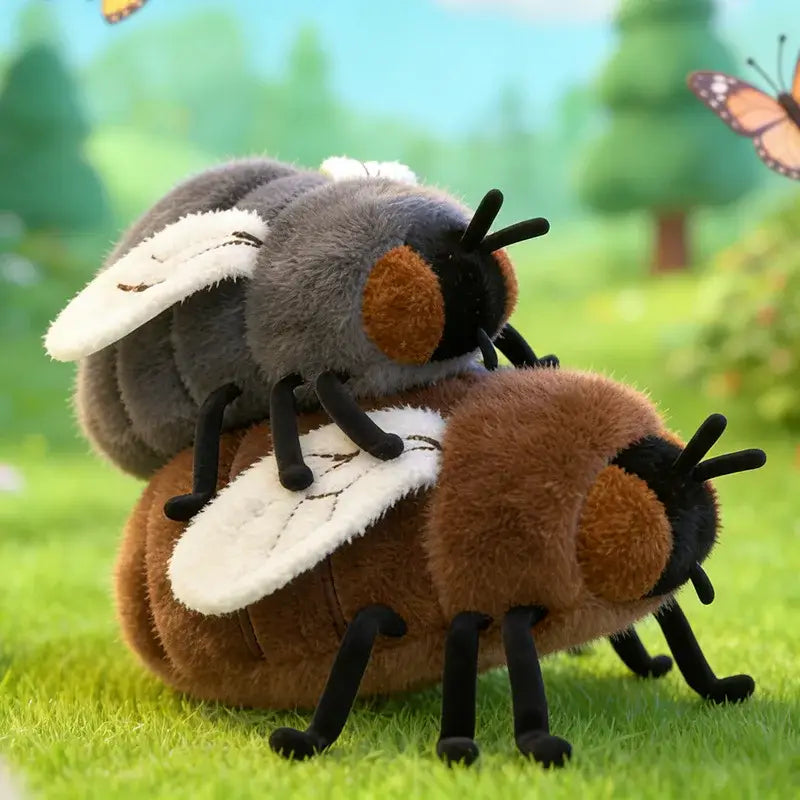 mouche en peluche