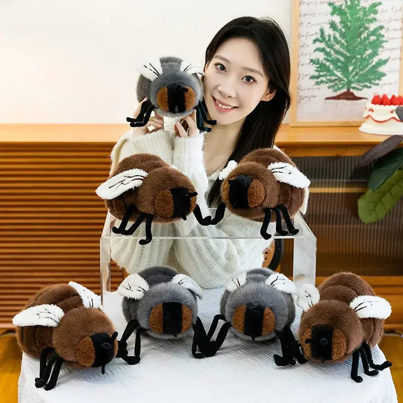 mouche en peluche