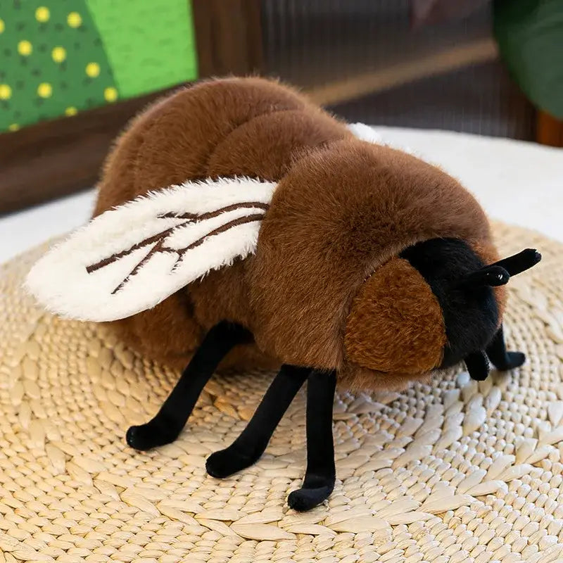 mouche en peluche - Brun