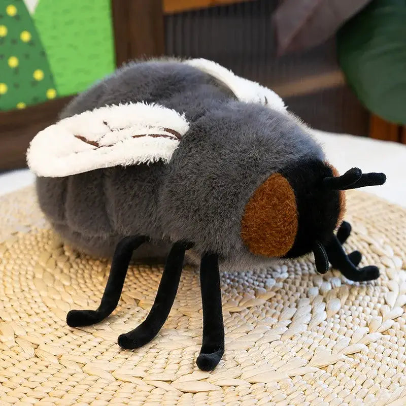 mouche en peluche - Gris