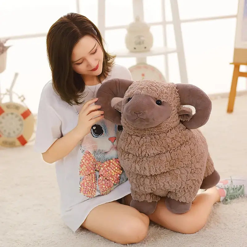 mouton en peluche
