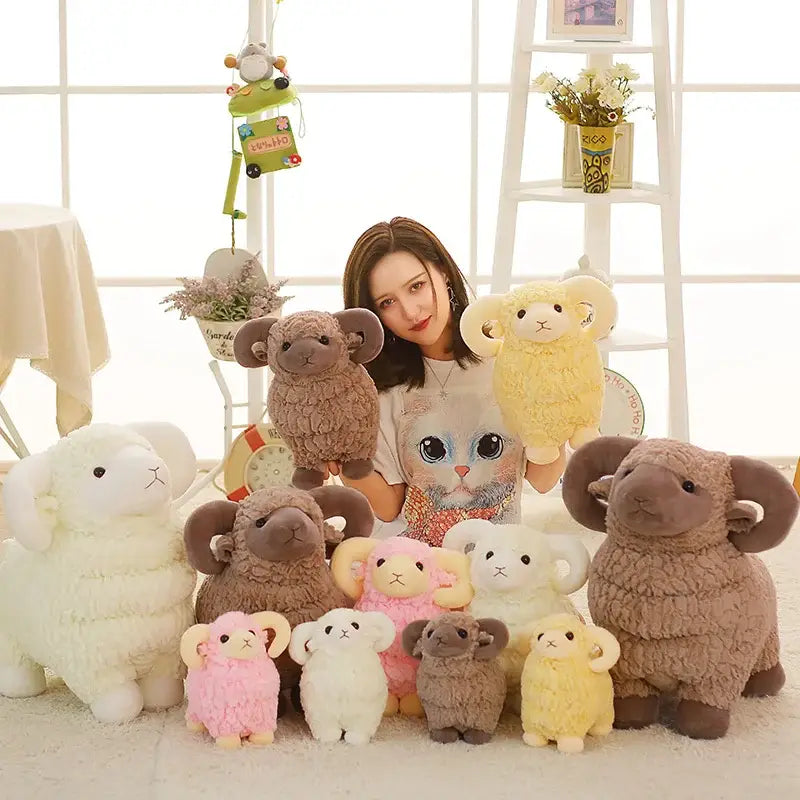 mouton en peluche