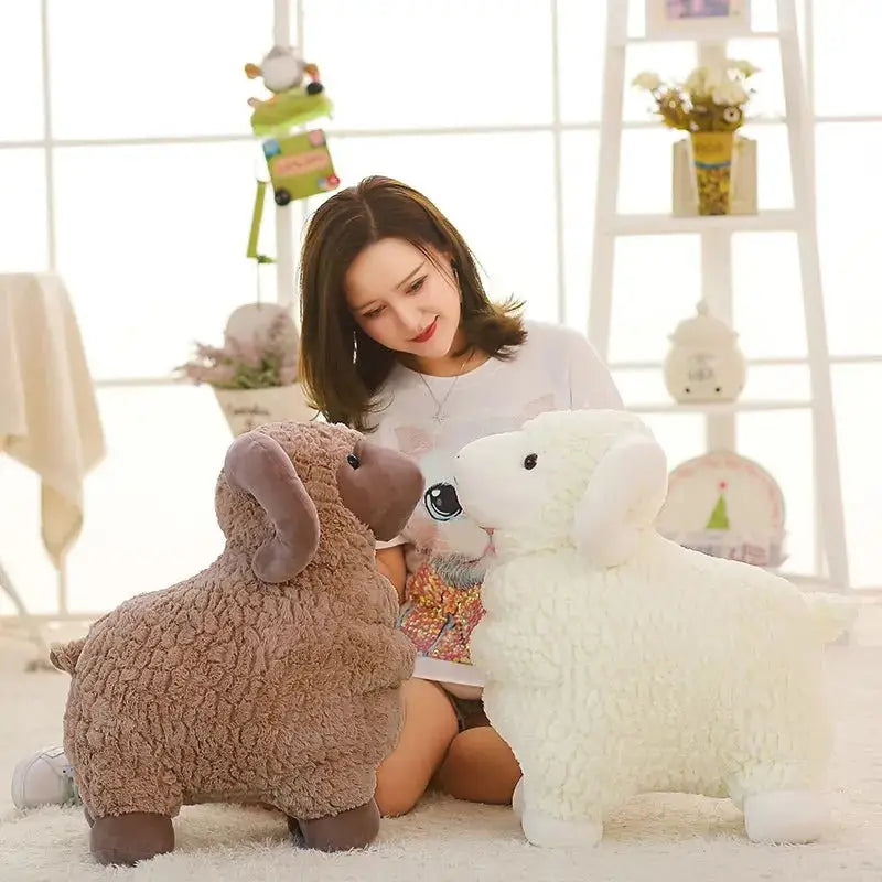 mouton en peluche