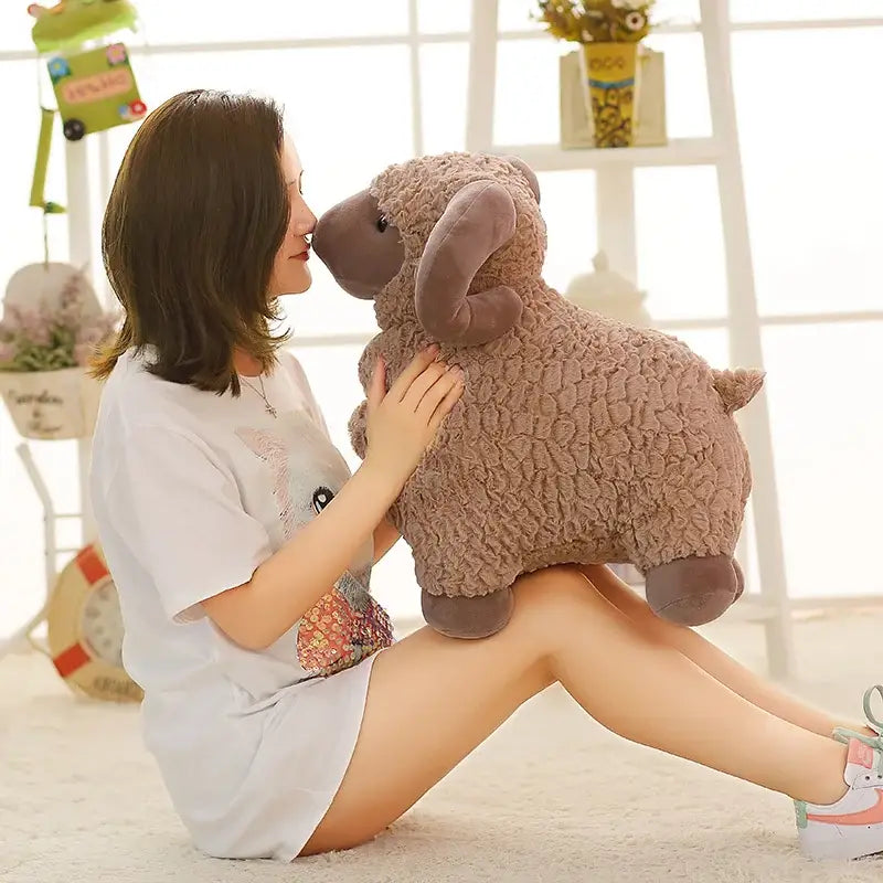 mouton en peluche