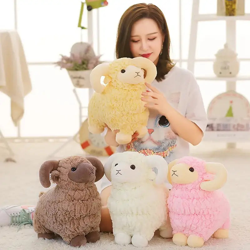 mouton en peluche