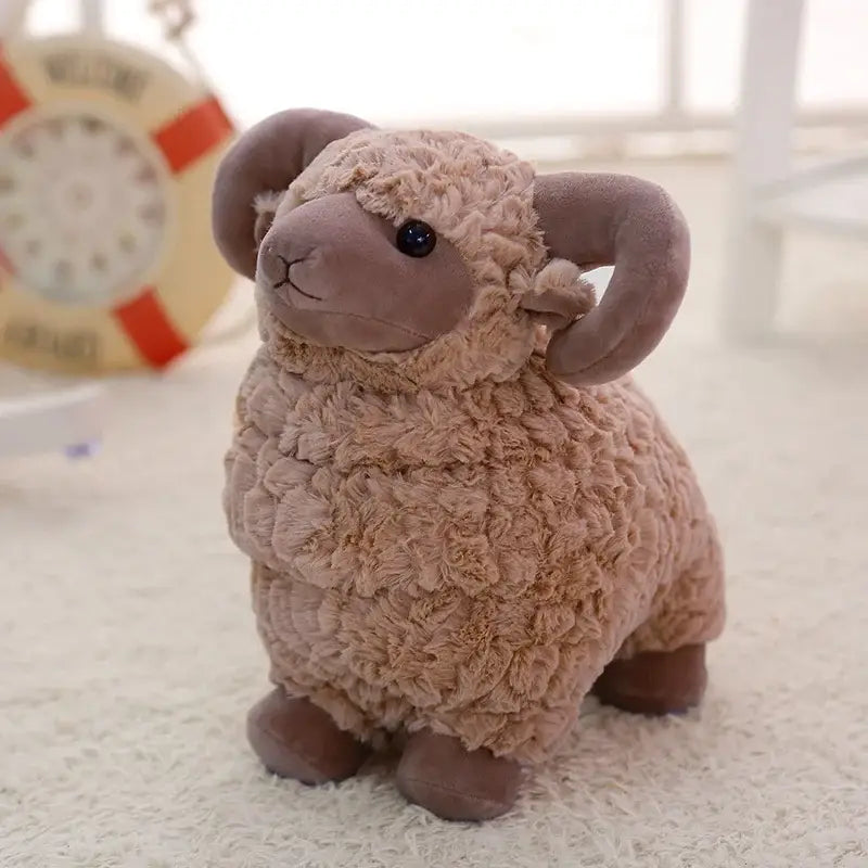 mouton en peluche - Brun / 25cm