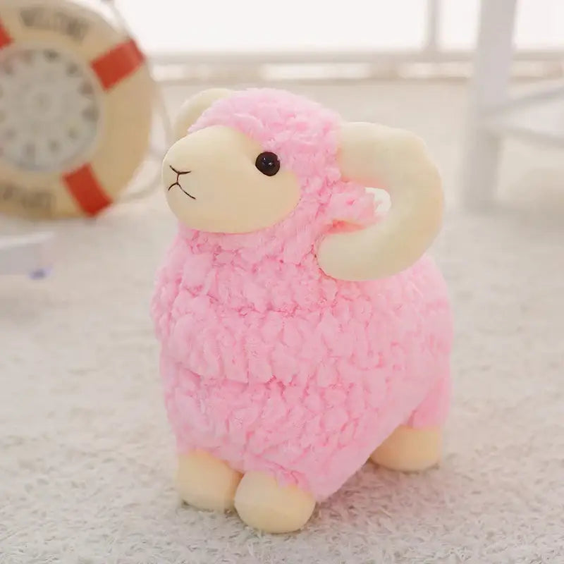 mouton en peluche - Rose / 25cm