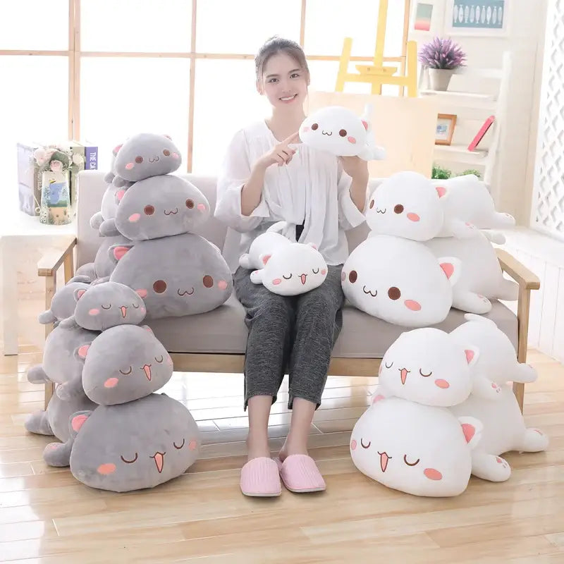 grosse peluche chat