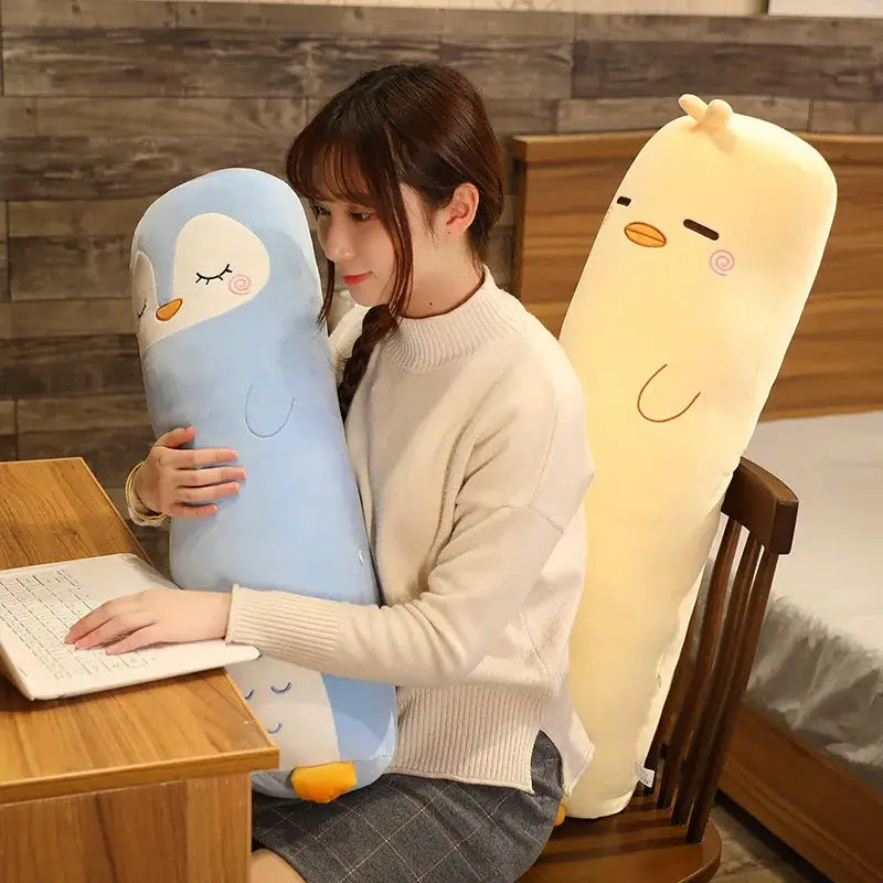 peluche pingouin geant