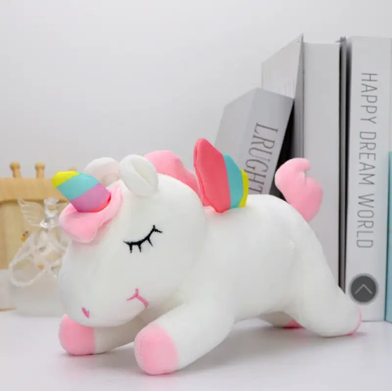 petite licorne peluche - Blanc