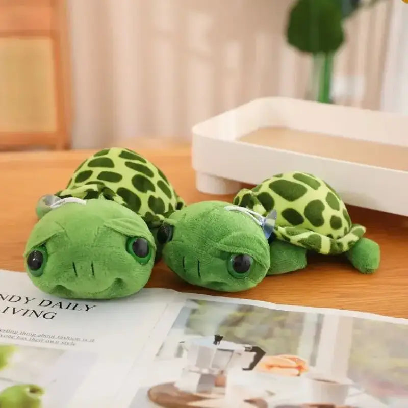 peluche tortue gros yeux