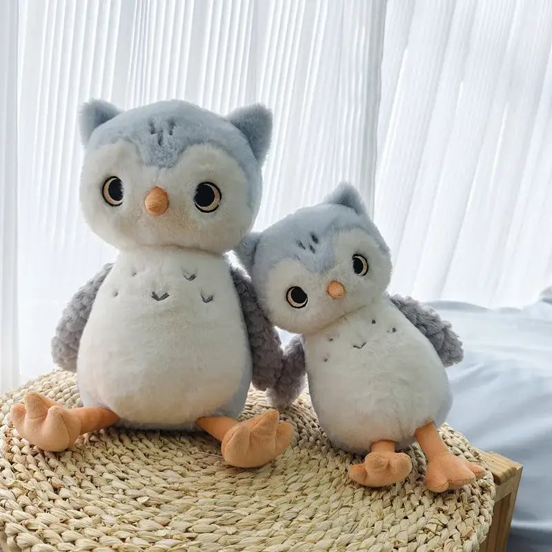 chouette en peluche