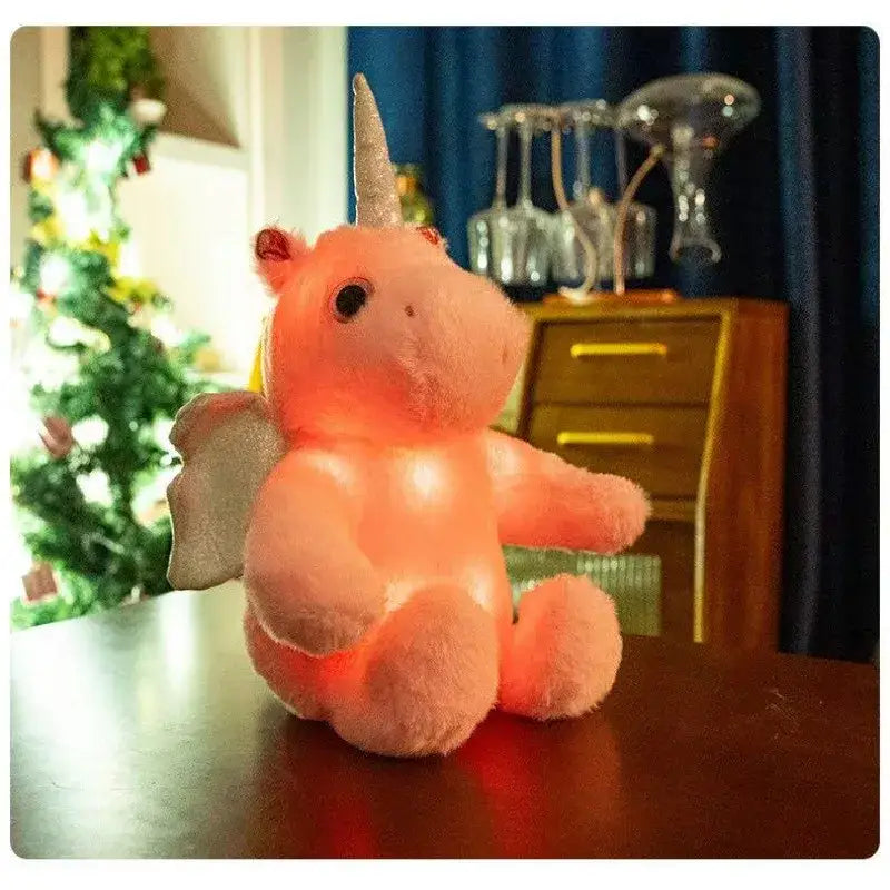 peluche licorne lumineuse