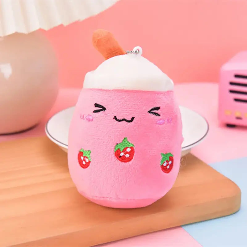 porte clé bubble tea - Rose