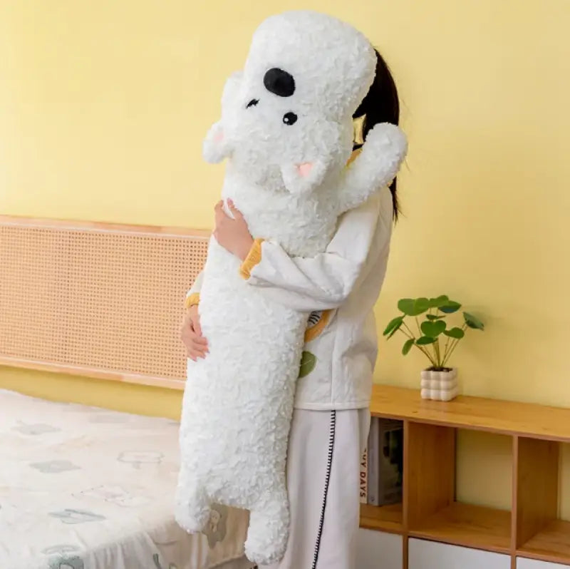 grande peluche chien - Blanc / 80cm