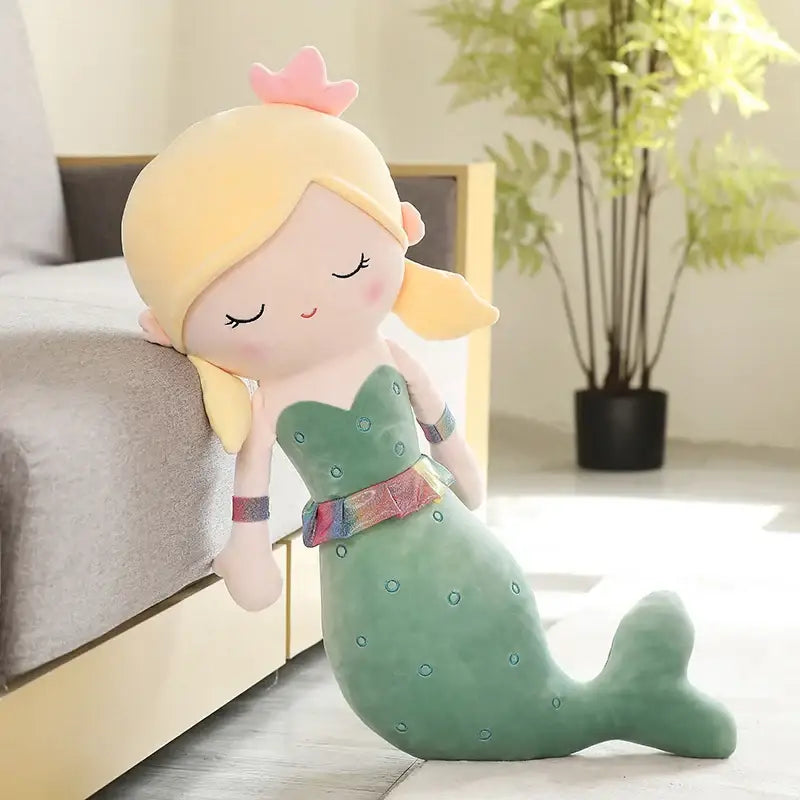 peluche sirène géante - Vert / 80cm
