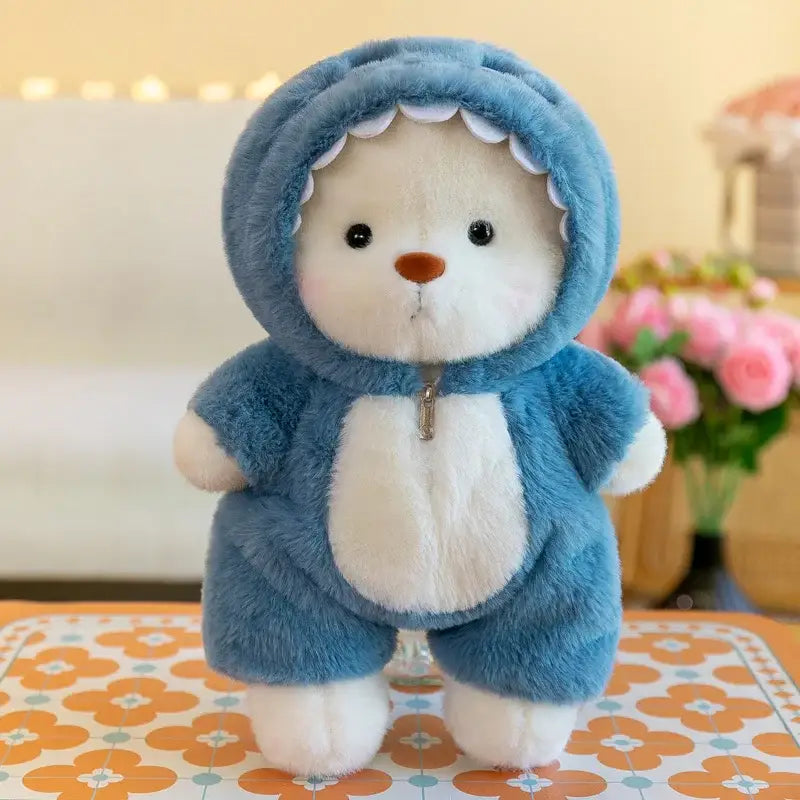 mini peluche ours - Bleu / 30cm