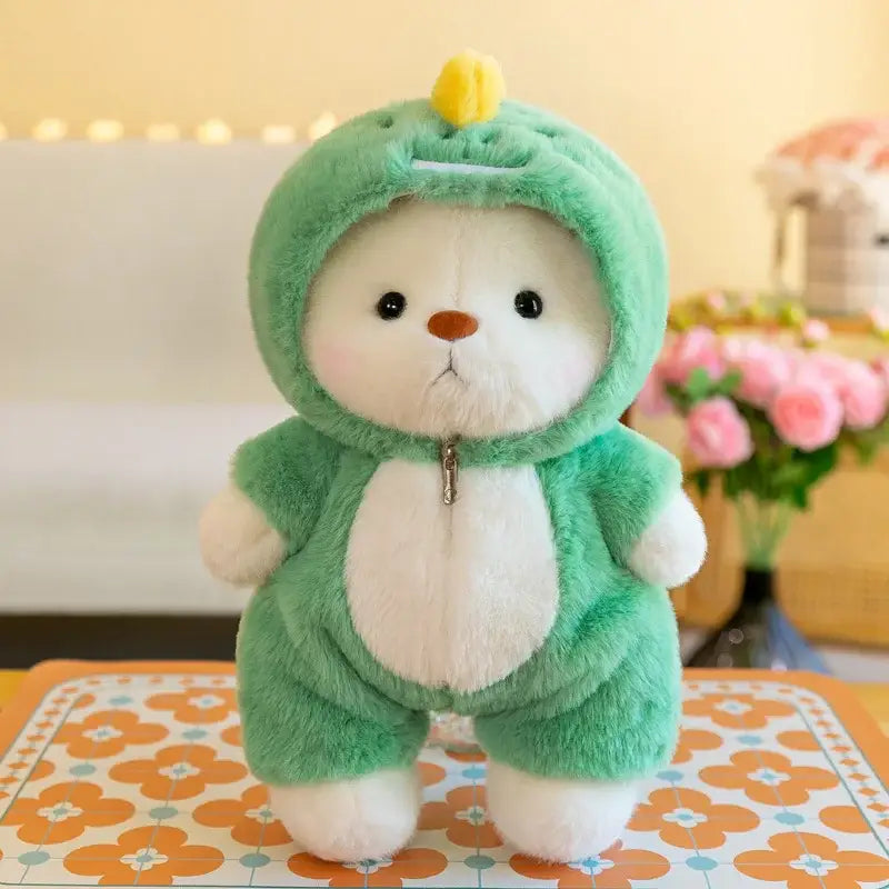 mini peluche ours - Vert / 30cm