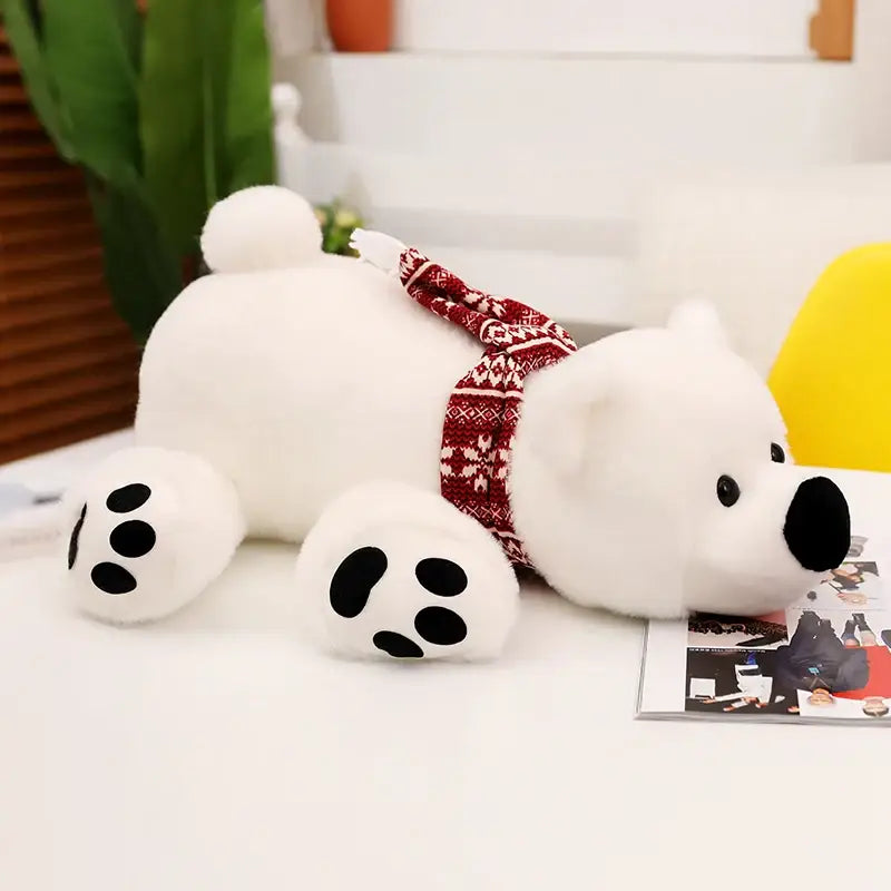 ours blanc peluche - 26cm