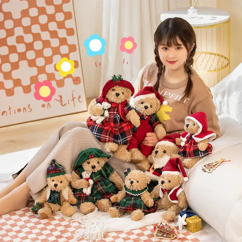 ours de Noël en peluche