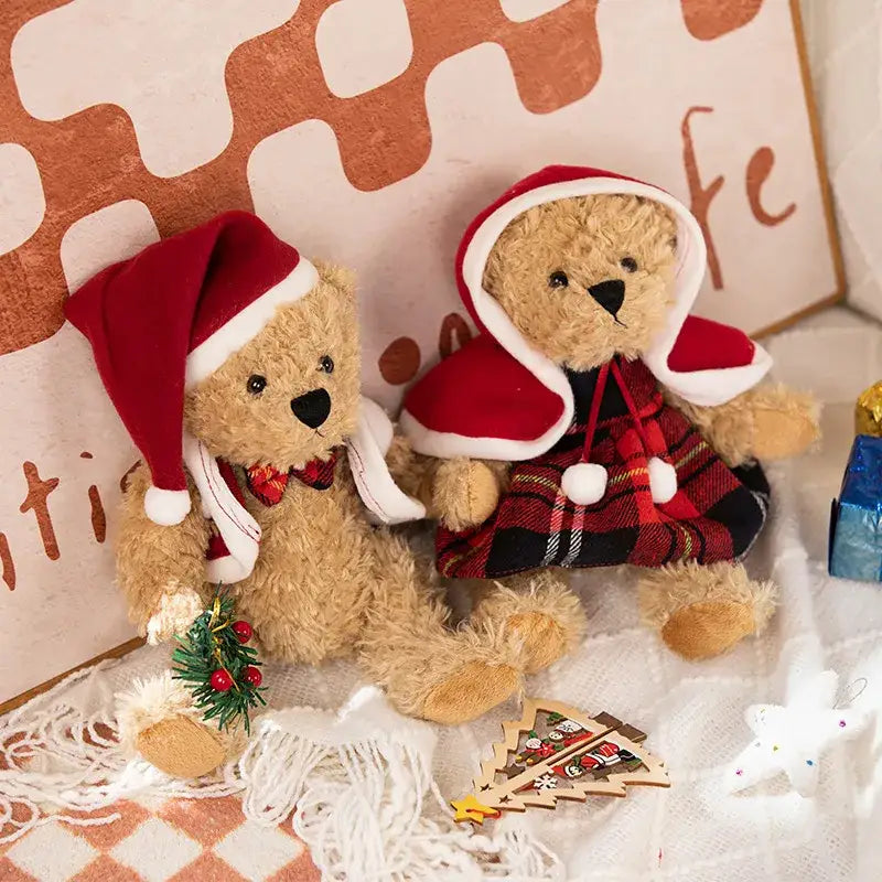 ours de Noël en peluche - Rouge / 26cm