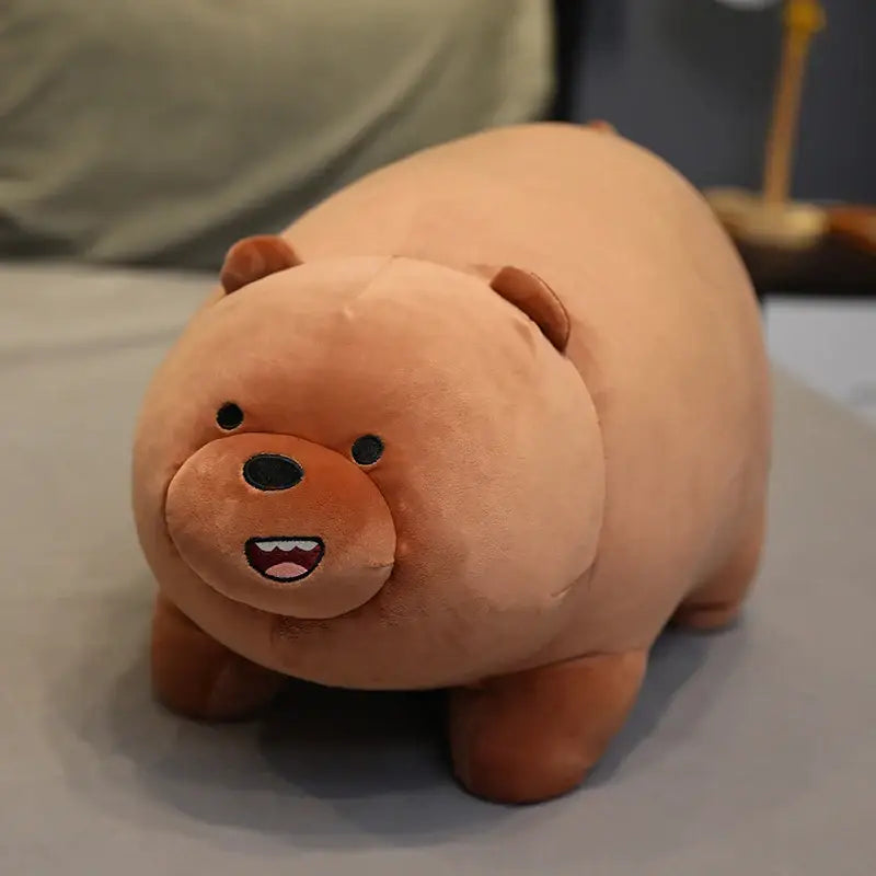 peluche geante ours brun - Assis / 25cm