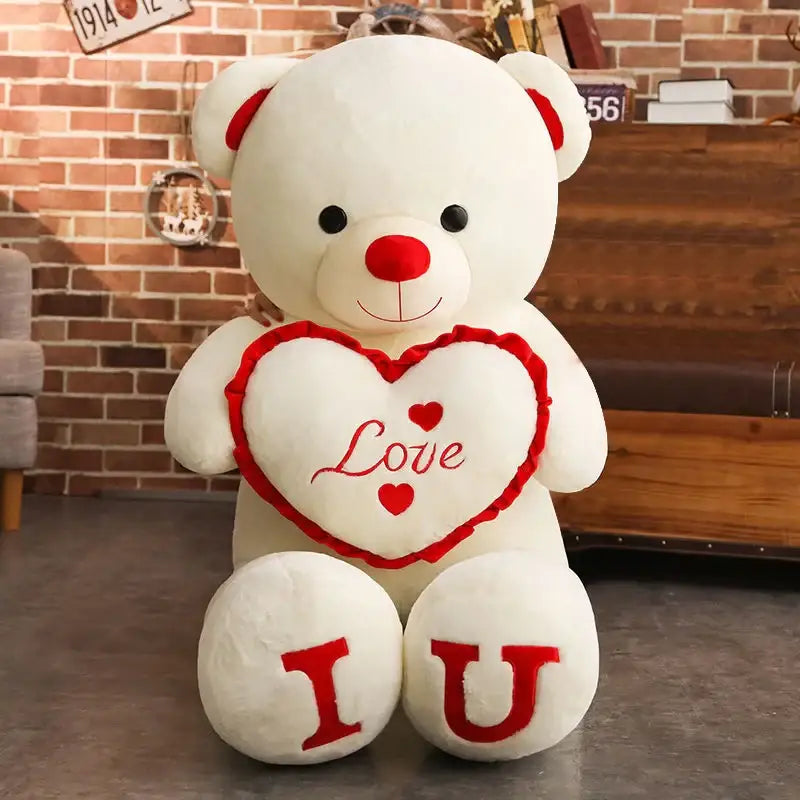 ours en peluche gros - Rouge / 80cm