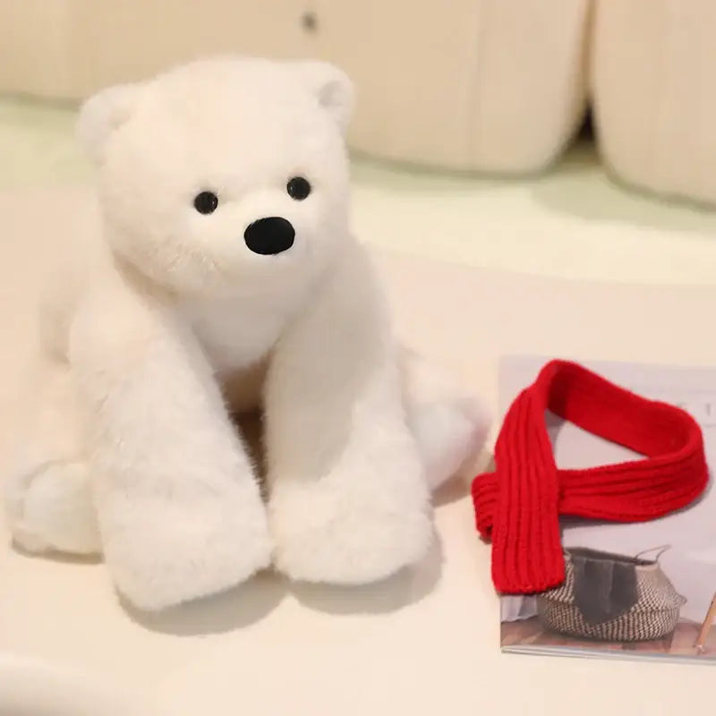 ours polaire en peluche blanc