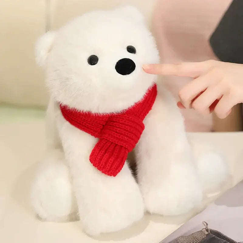 ours polaire en peluche blanc