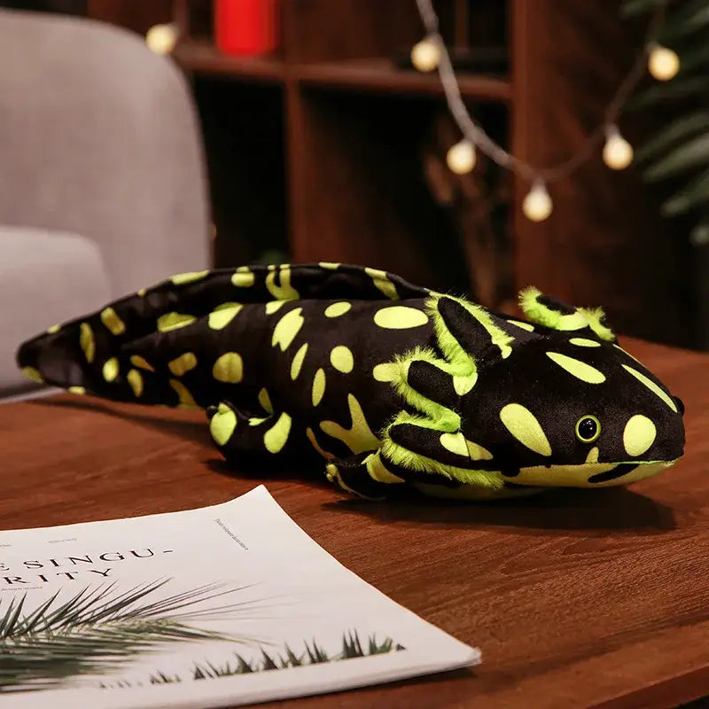 peluche axolotl - Noir/Vert / 23cm