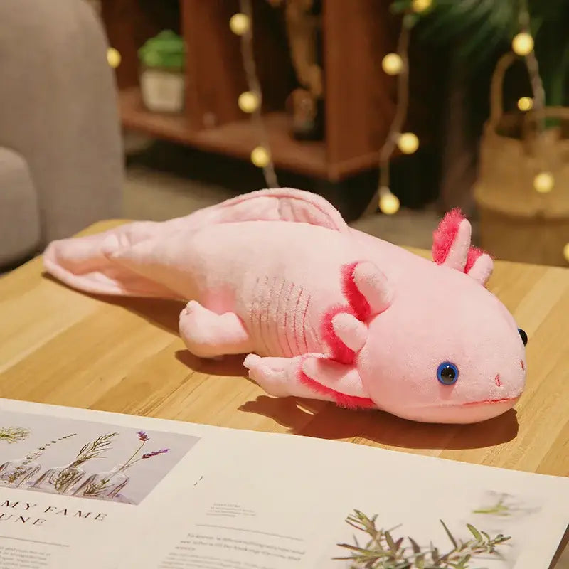 peluche axolotl - Rose / 23cm