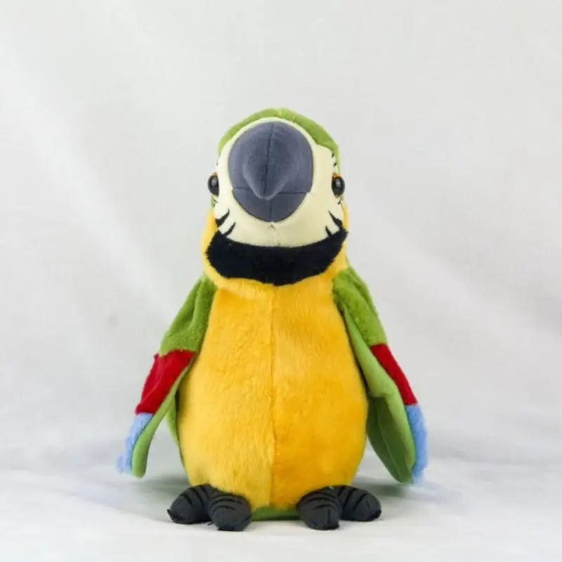 perroquet parlant peluche