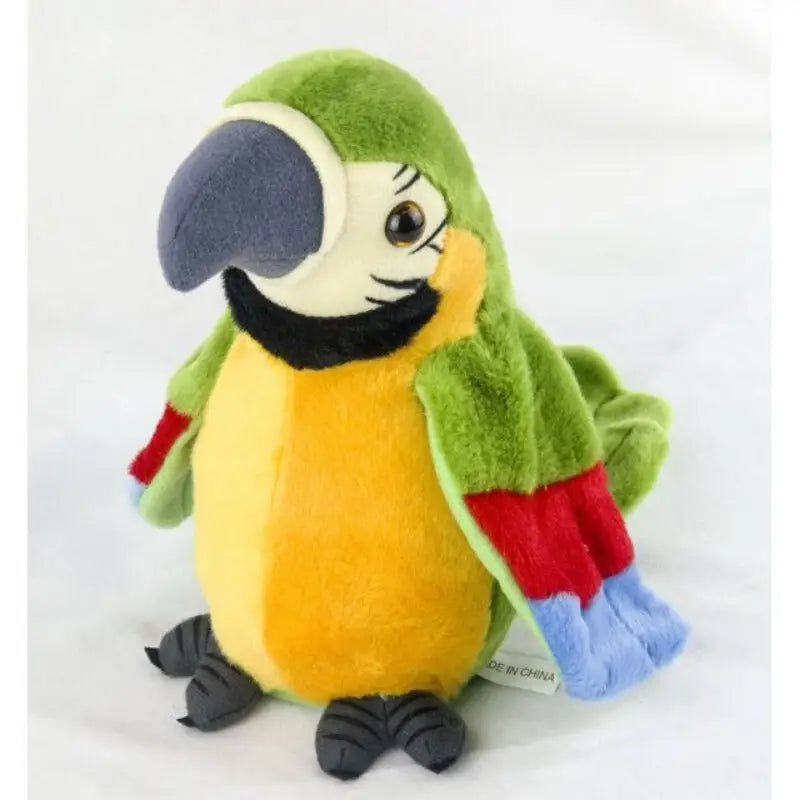 perroquet parlant peluche
