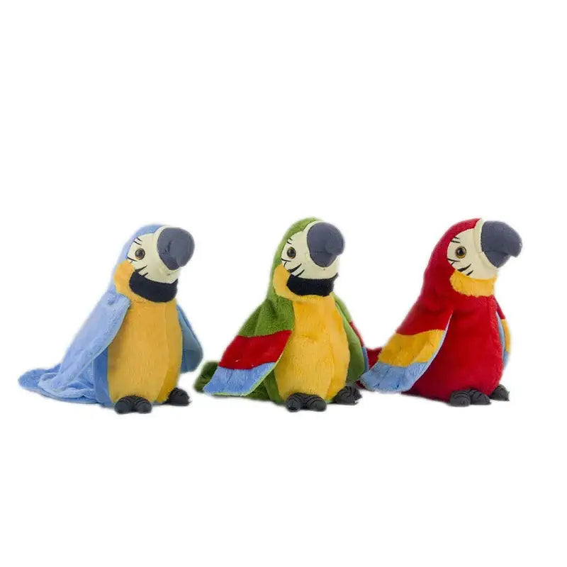 perroquet parlant peluche