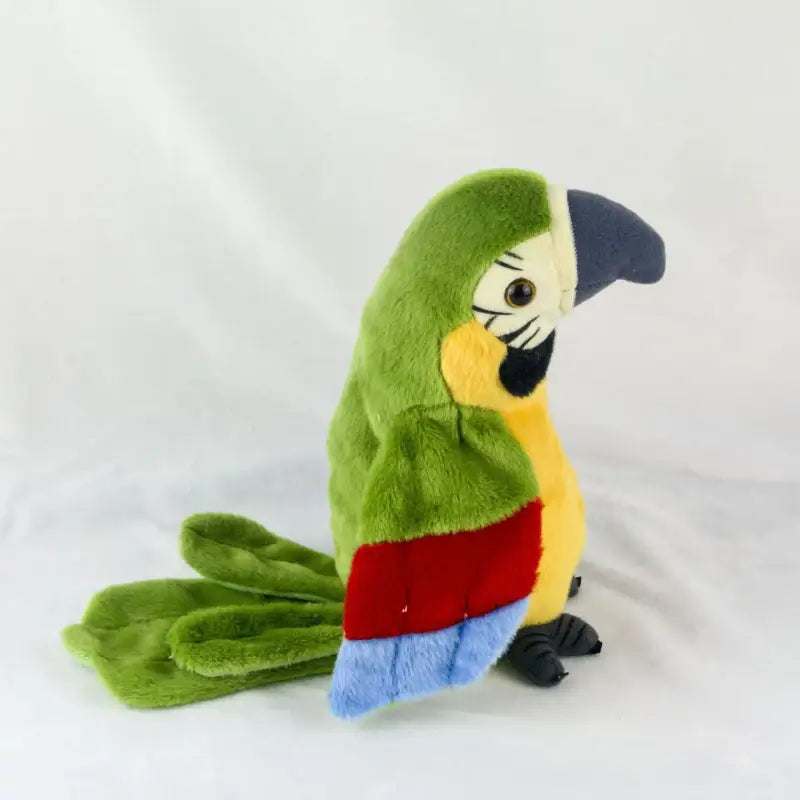 perroquet parlant peluche - Vert