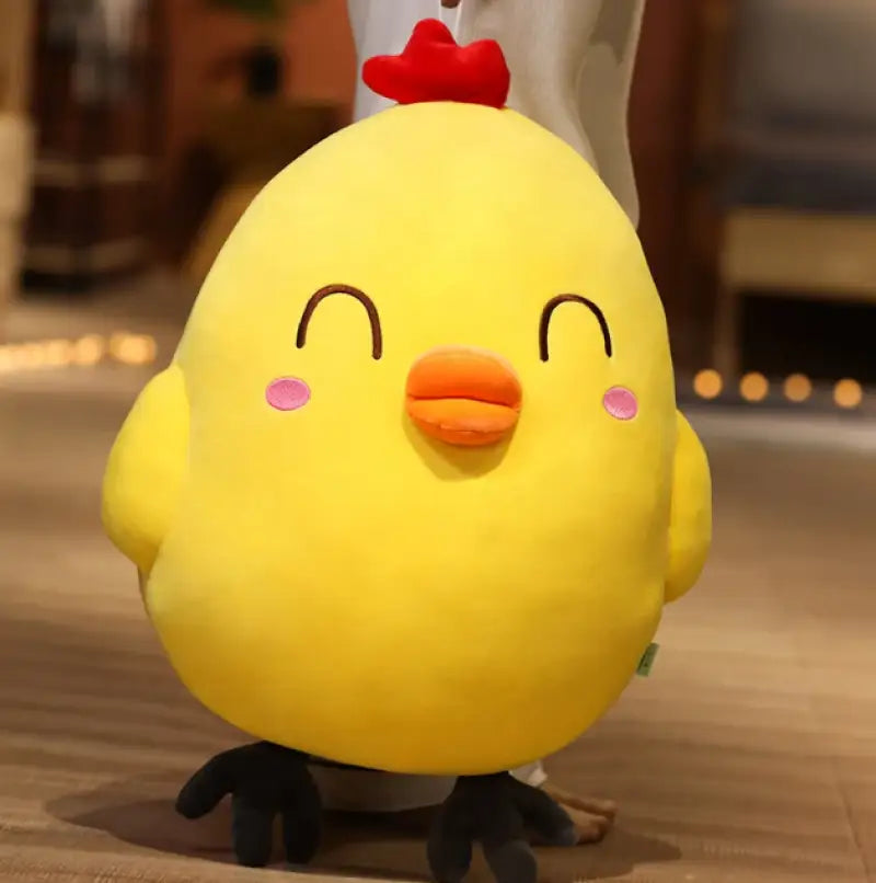 poule en peluche