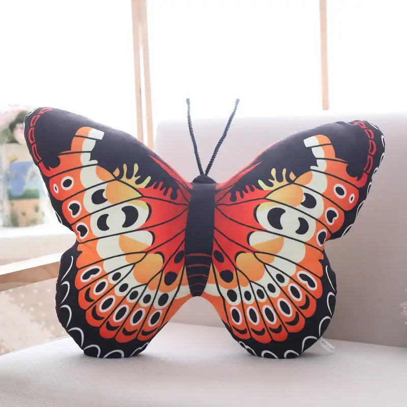 papillon peluche Orange / 30x40cm