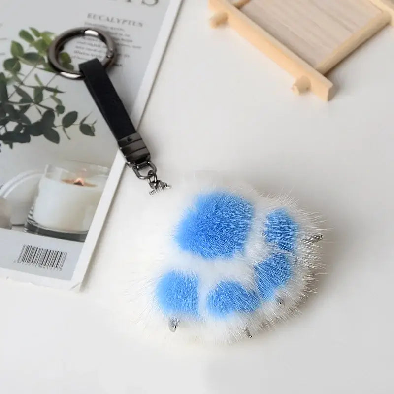 porte clé patte de chat
