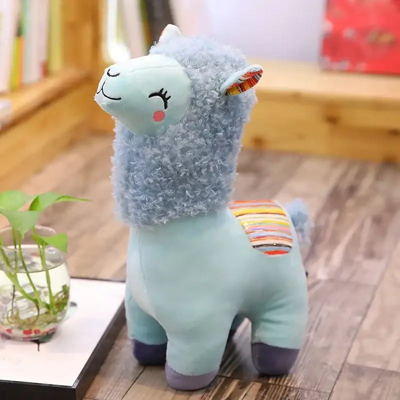 peluche alpaga kawaii - Bleu