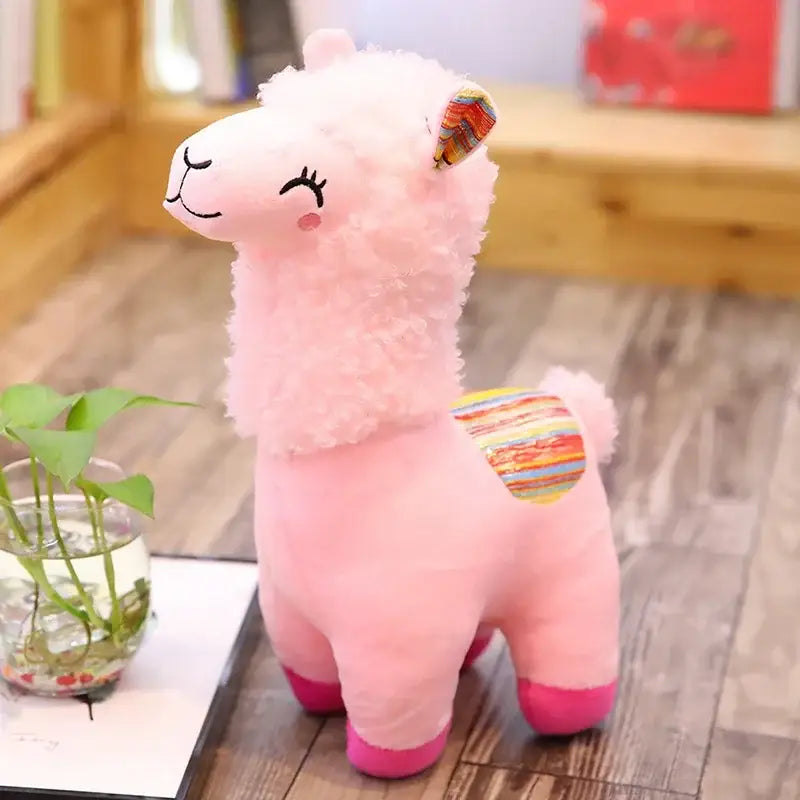 peluche alpaga kawaii - Rose