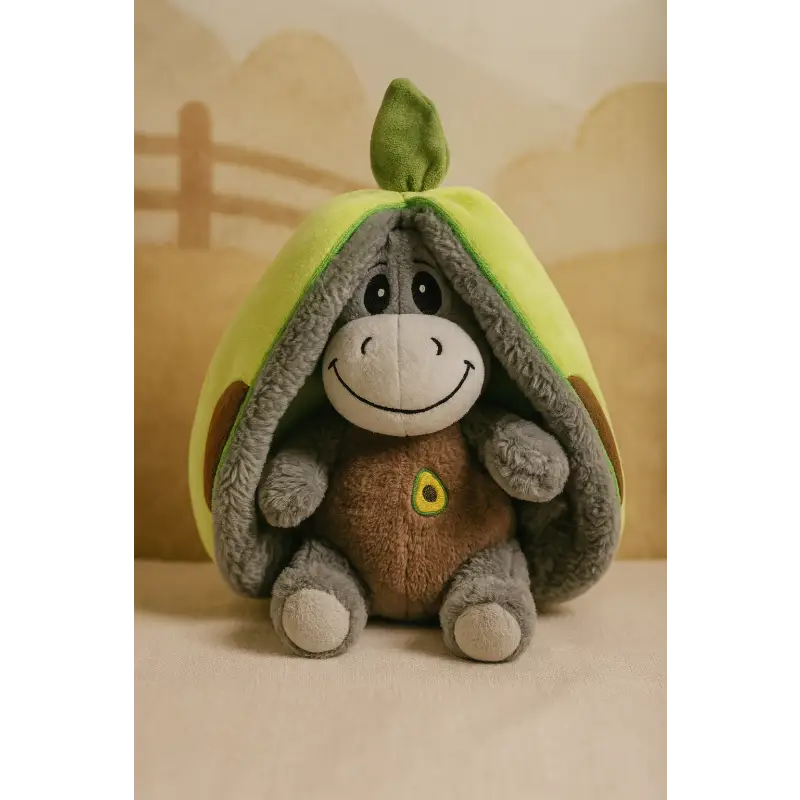 peluche ane qui respire - Vert