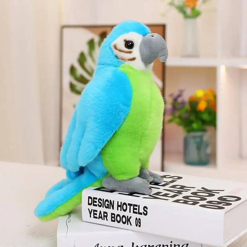 peluche ara bleu